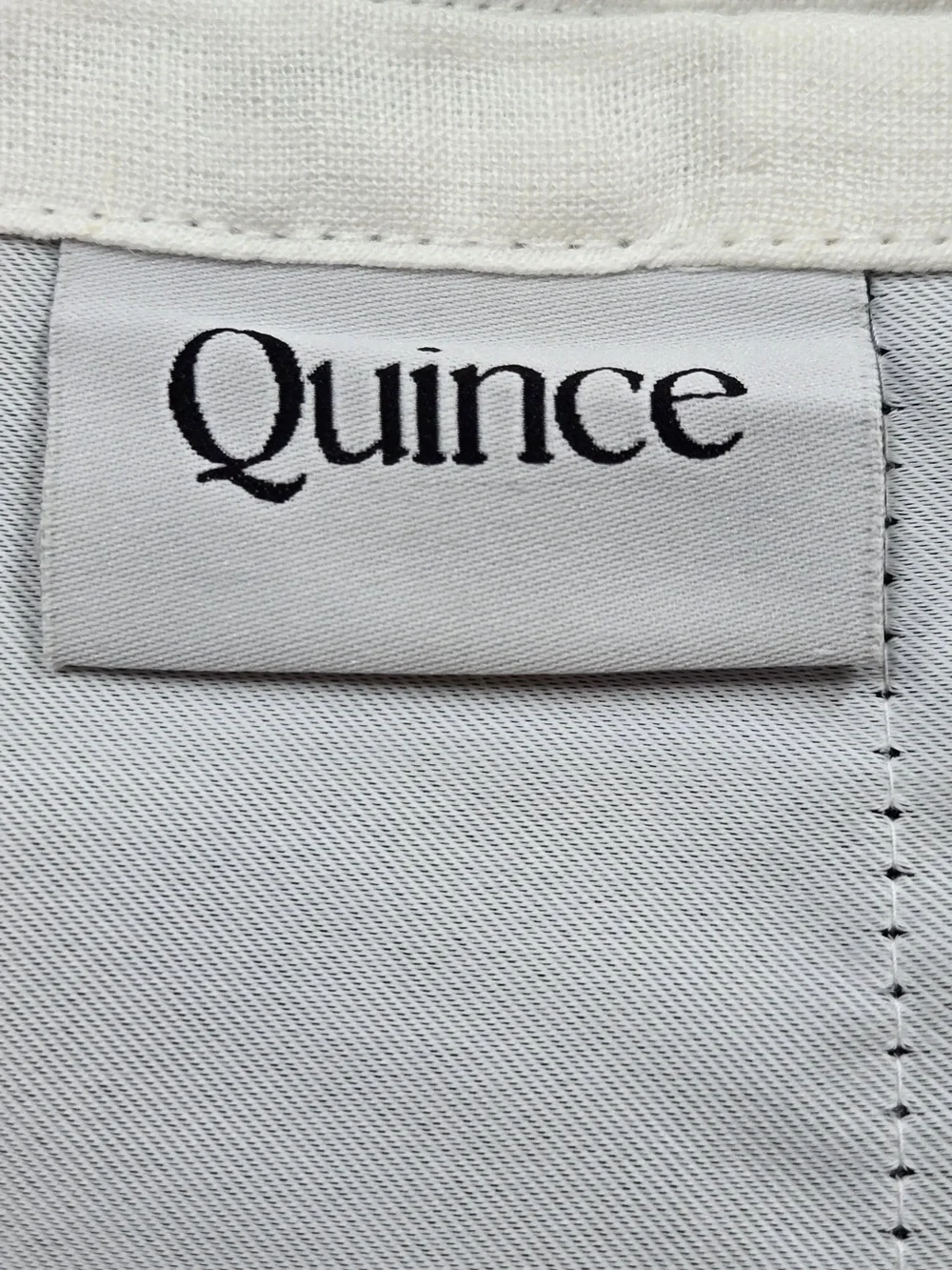 QUINCE Set Of 2 48x96 European Linen True Blackout Curtains White 9627